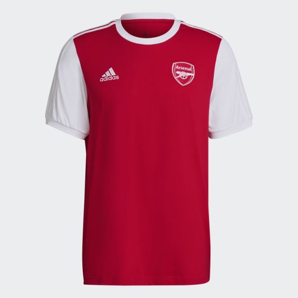 Adidas Arsenal 3-stripes T-shirt écarlate