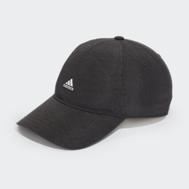 Chapeau De Papa En Nylon Froissé Adidas Noir