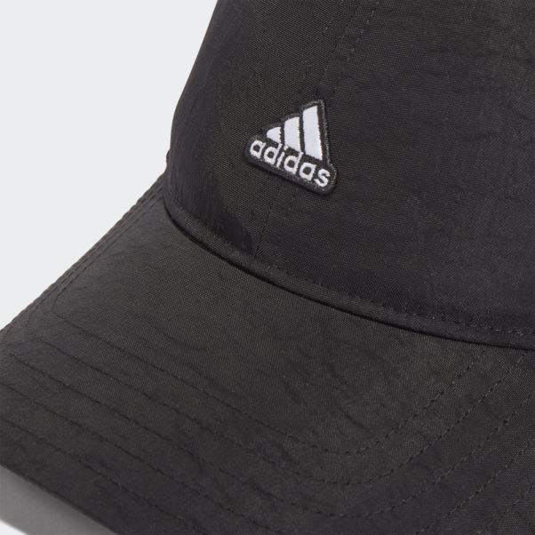 Chapeau De Papa En Nylon Froissé Adidas Noir