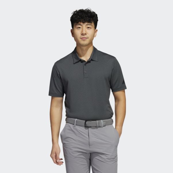 Polo Adidas Noir à Rayures Ottomanes