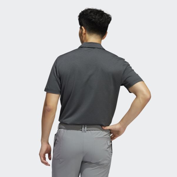 Polo Adidas Noir à Rayures Ottomanes