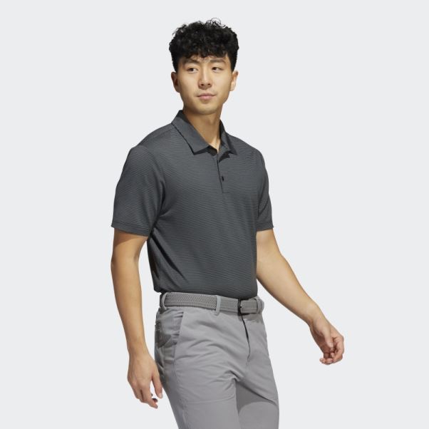 Polo Adidas Noir à Rayures Ottomanes