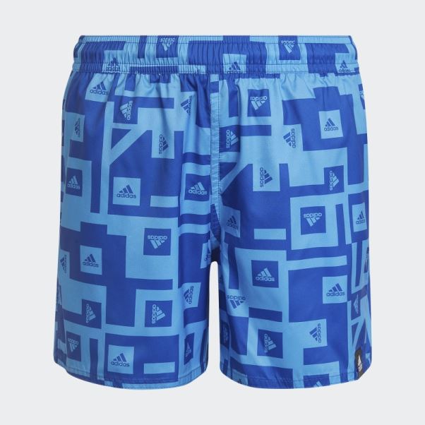 Adidas Must Have Short De Bain Graphique Bleu Royal