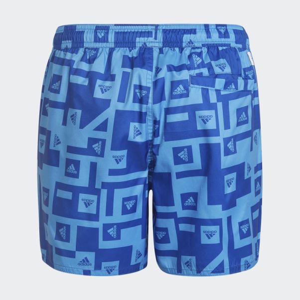 Adidas Must Have Short De Bain Graphique Bleu Royal