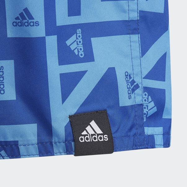 Adidas Must Have Short De Bain Graphique Bleu Royal