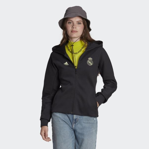 Veste Hymne Du Real Madrid Adidas Noir