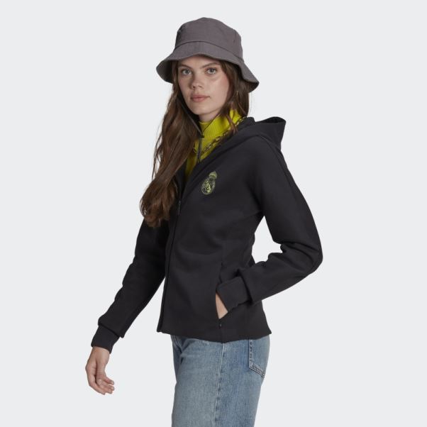 Veste Hymne Du Real Madrid Adidas Noir