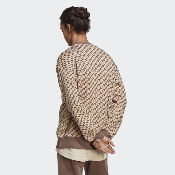 Sweat Adidas All Szn X Logomania Beige