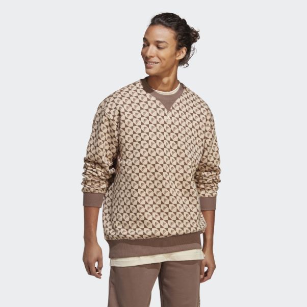 Sweat Adidas All Szn X Logomania Beige