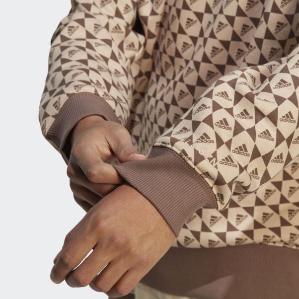 Sweat Adidas All Szn X Logomania Beige