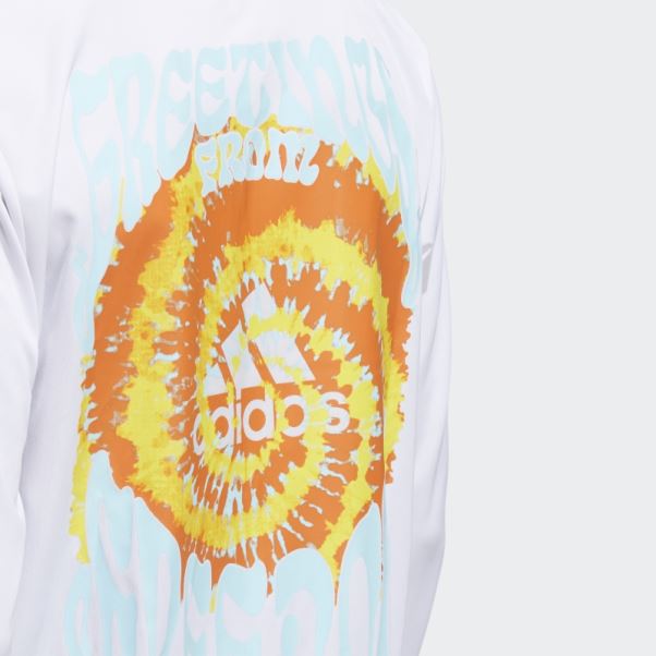 T-shirt Manches Longues Graphique Liberty Running Adidas Blanc