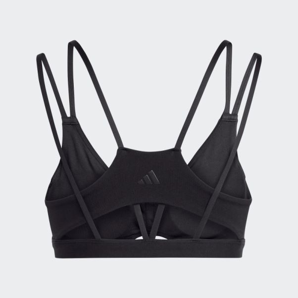 Soutien-gorge à Maintien Léger Yoga Studio Luxe Noir Adidas