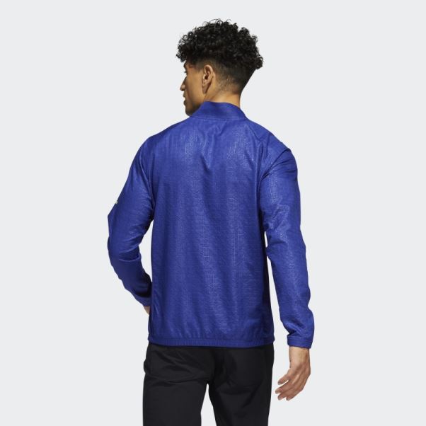 Sweat Zippé Indigo En Relief Adidas