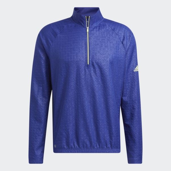 Sweat Zippé Indigo En Relief Adidas