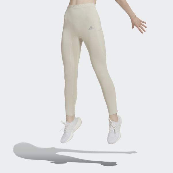 Legging Long De Course D'hiver En Aluminium Fastimpact Cold.rdy Adidas
