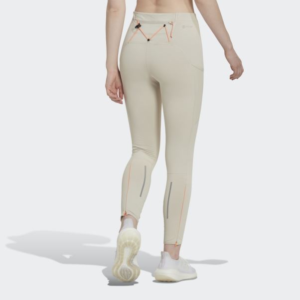 Legging Long De Course D'hiver En Aluminium Fastimpact Cold.rdy Adidas