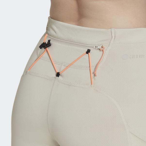 Legging Long De Course D'hiver En Aluminium Fastimpact Cold.rdy Adidas