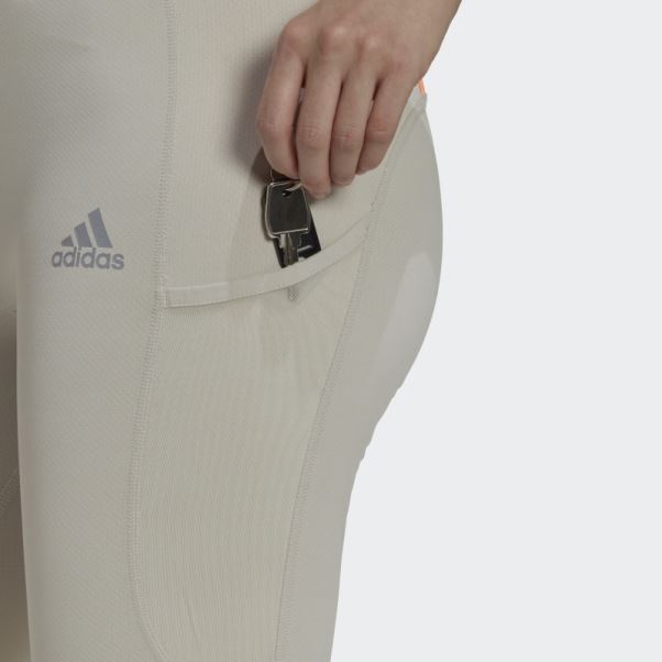 Legging Long De Course D'hiver En Aluminium Fastimpact Cold.rdy Adidas