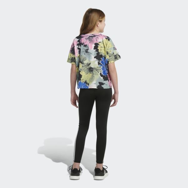 Adidas T-shirt Oversize à Logo Imprimé Noir