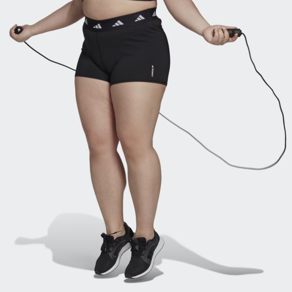 Legging Court Techfit (grande Taille) Noir Adidas