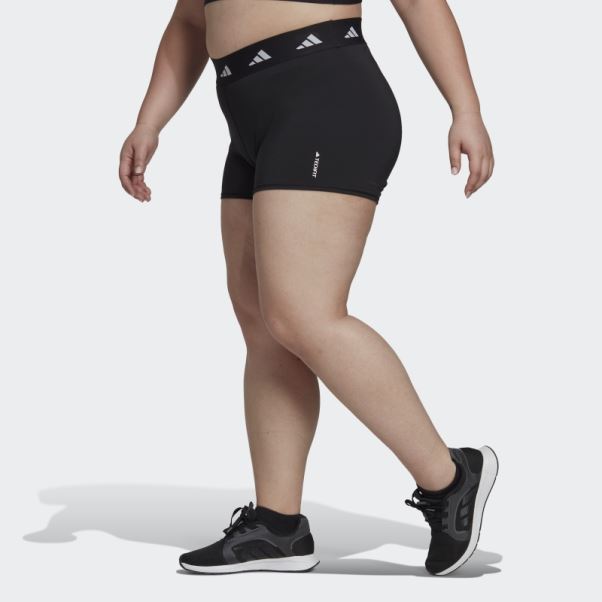 Legging Court Techfit (grande Taille) Noir Adidas