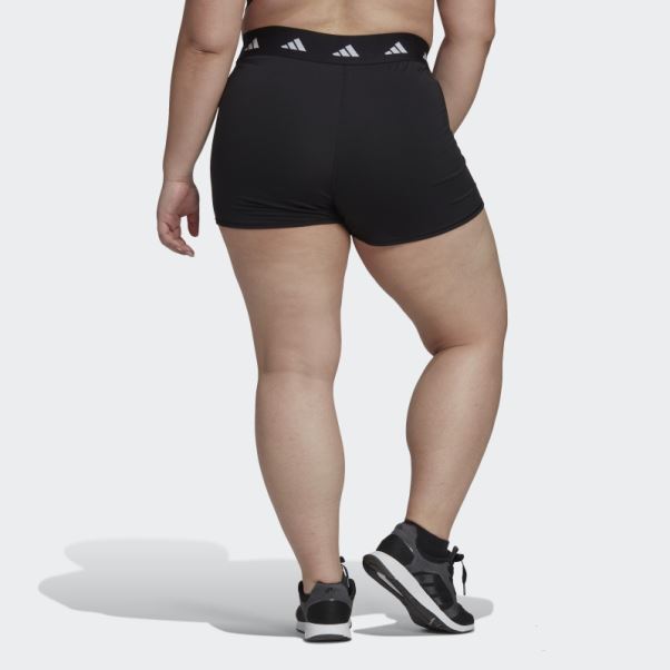 Legging Court Techfit (grande Taille) Noir Adidas