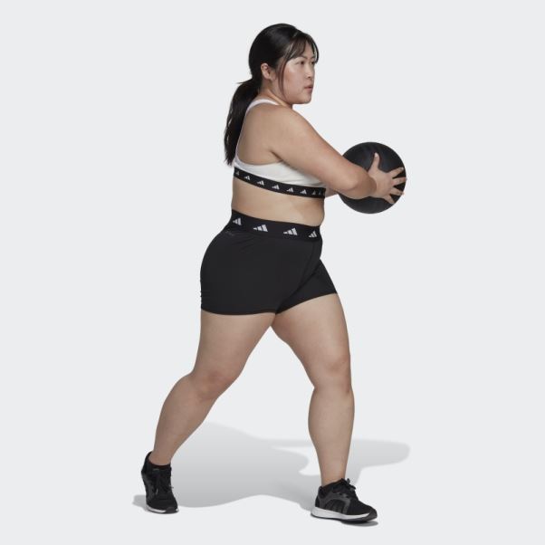 Legging Court Techfit (grande Taille) Noir Adidas