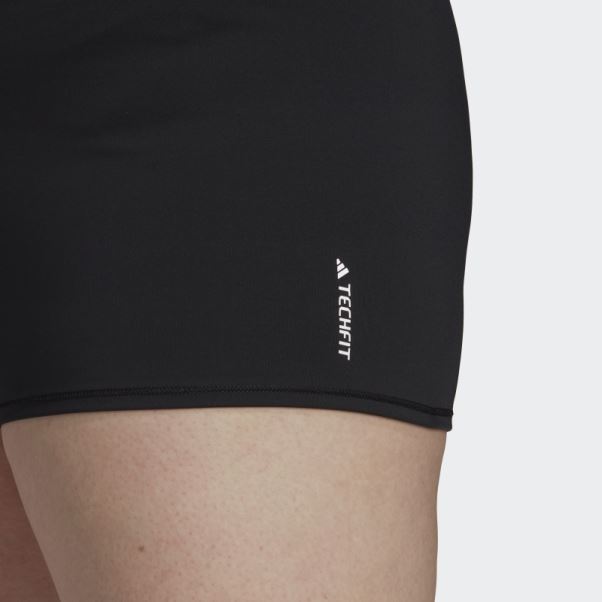 Legging Court Techfit (grande Taille) Noir Adidas
