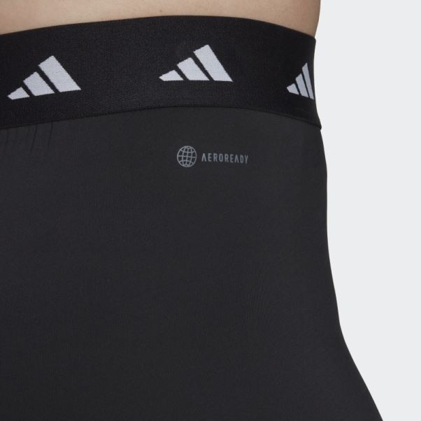 Legging Court Techfit (grande Taille) Noir Adidas