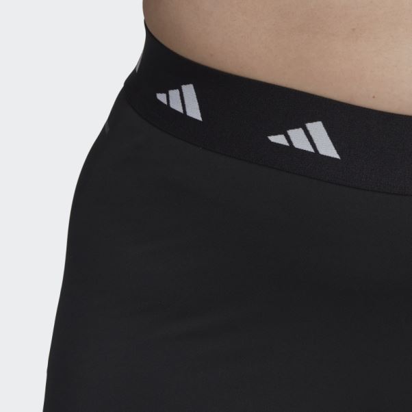 Legging Court Techfit (grande Taille) Noir Adidas