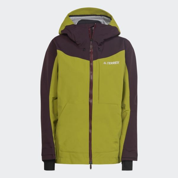 Veste De Snow En Nylon Post-consommation Terrex 3 Couches Adidas Bordeaux
