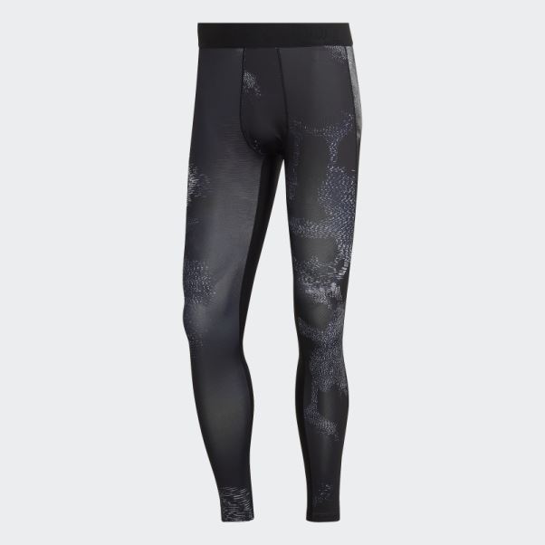 Adidas Techfit Allover Print Training Long Collants Multicolore