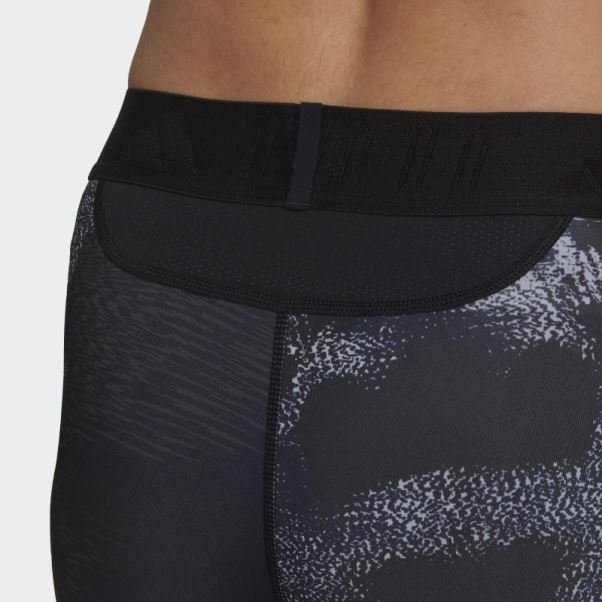Adidas Techfit Allover Print Training Long Collants Multicolore