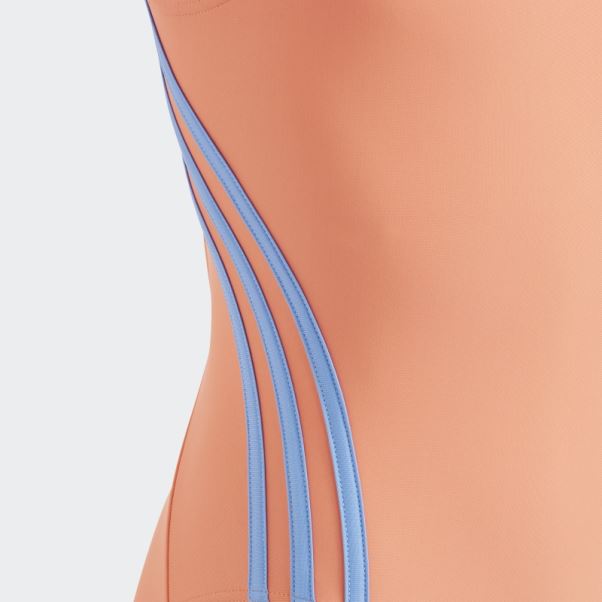 Adidas Maillot De Bain 3 Bandes Corail