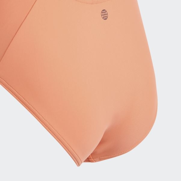 Adidas Maillot De Bain 3 Bandes Corail
