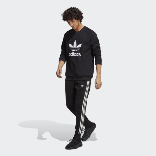 Sweat Adidas Adicolor Classics Trèfle Ras Du Cou Noir