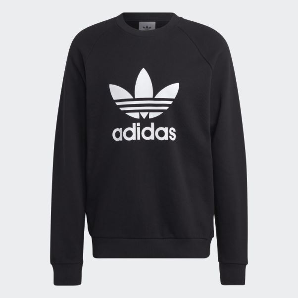 Sweat Adidas Adicolor Classics Trèfle Ras Du Cou Noir