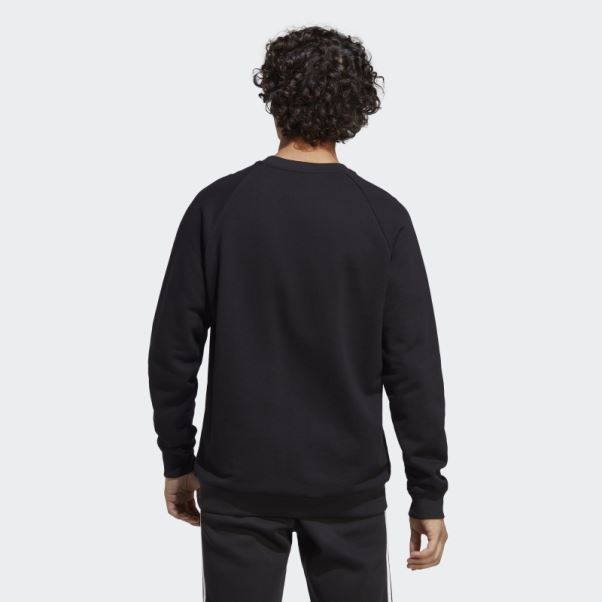 Sweat Adidas Adicolor Classics Trèfle Ras Du Cou Noir