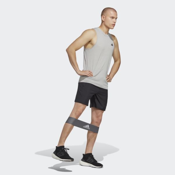 Débardeur D'entraînement Adidas Train Essentials Feelready Gris Moyen