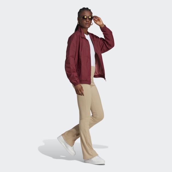 Haut De Survêtement En Nylon Premium Essentials Rouge Adidas