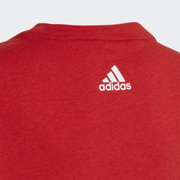 Adidas Future Icons 3-stripes Logo T-shirt Rouge Mel