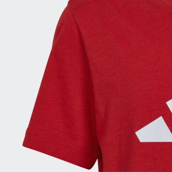 Adidas Future Icons 3-stripes Logo T-shirt Rouge Mel