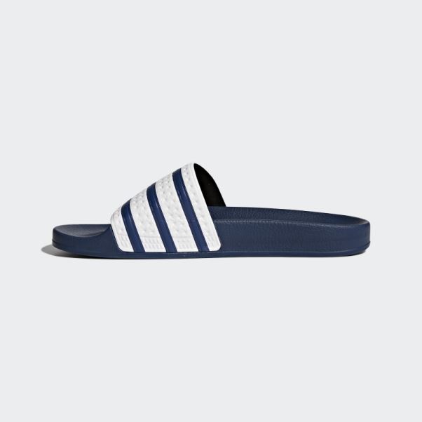 Adi Bleu Adilette Diapositives Adidas