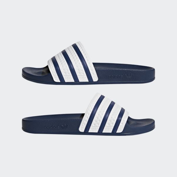 Adi Bleu Adilette Diapositives Adidas