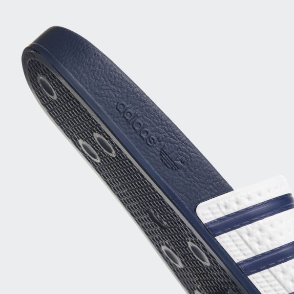 Adi Bleu Adilette Diapositives Adidas
