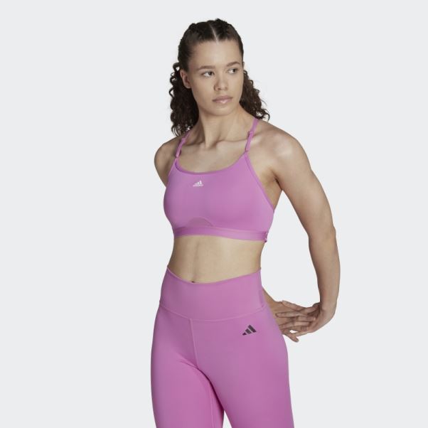 Soutien-gorge Léger D'entraînement Adidas Lilas Aeroreact