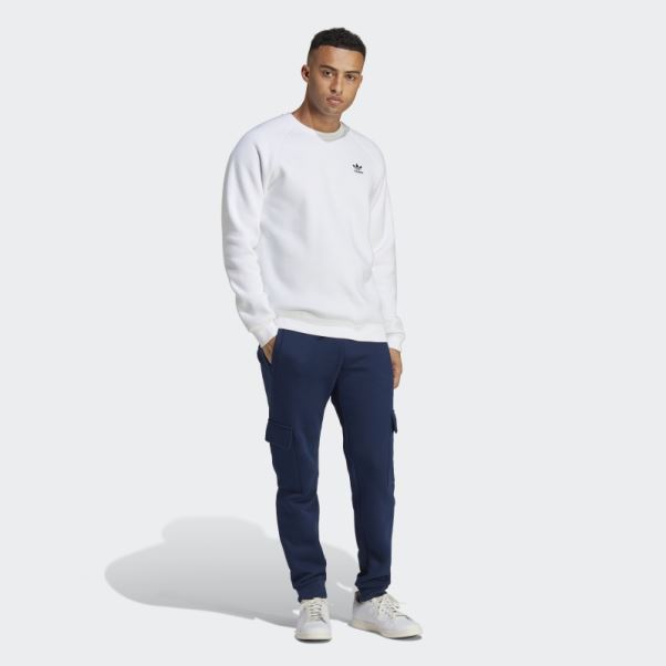 Sweat Ras Du Cou Essentiel Trèfle Blanc Adidas Fashion