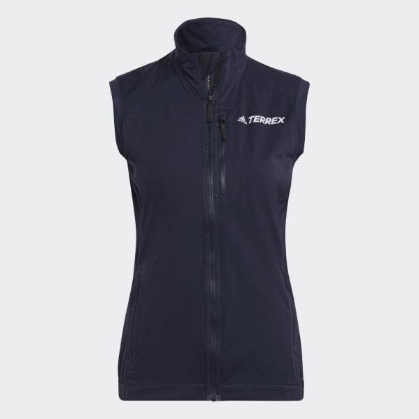 Gilet Softshell De Ski De Fond Adidas Ink Terrex Xperior