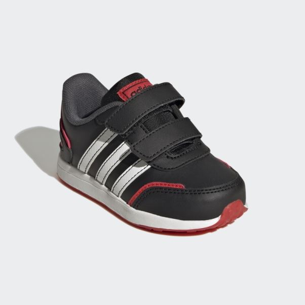 Rouge Adidas Vs Switch 3 Style De Vie Course Crochet Et Boucle Sangle Chaussures Mode