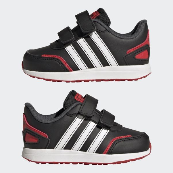 Rouge Adidas Vs Switch 3 Style De Vie Course Crochet Et Boucle Sangle Chaussures Mode